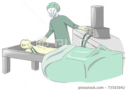 在防腐處理的「注射」過程中註射防腐劑固定劑的人 73583842