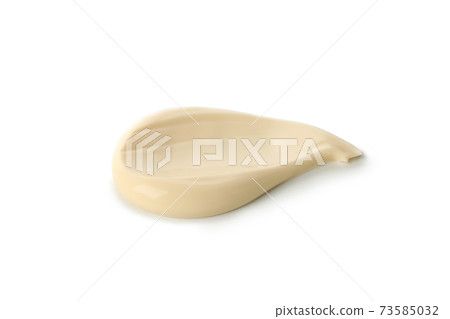 Tasty mayonnaise sauce isolated on white background Tasty mayonnaise sauce isolated on white background 73585032