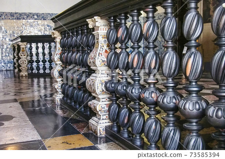 Interior of the church of sao vicente de fora in Lisbon, Portugal. 73585394