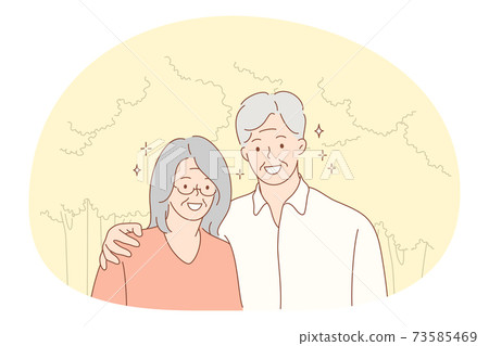 Senior elderly couple living happy active lifestyle concept 73585469