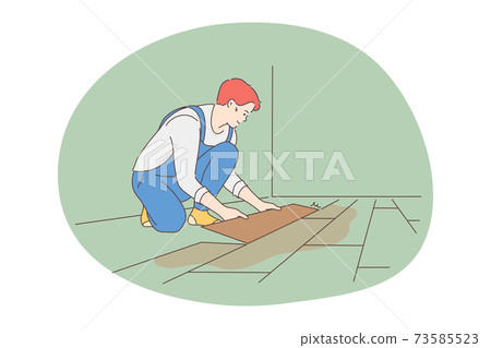 Manual worker, professions for man, job concept 73585523