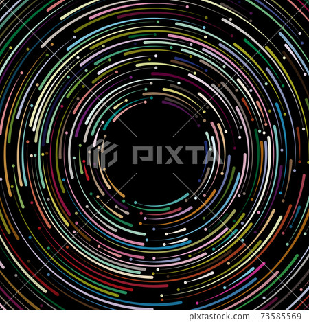 color rotating lines with dots on black background color rotating lines with dots on black background 73585569