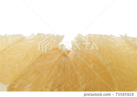 Ripe pomelo fruit isolated on white background, close up Ripe pomelo fruit isolated on white background, close up 73585928
