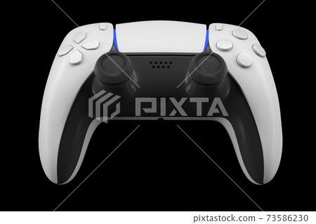 Realistic video game controller isolated on black with clipping path. Realistic video game controller isolated on black with clipping path. 73586230