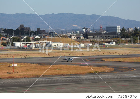 Air Self-Defense Force Komaki base seen from prefectural Nagoya Airport 73587070