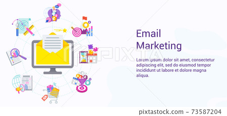 Email marketing strategy. Successful strategy for attracting customers. 73587204
