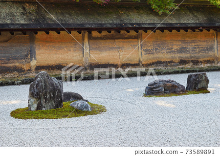 Stone garden of Ryoanji, Kyoto 73589891