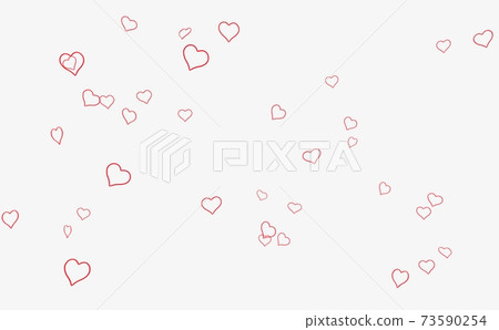 Lots of cute hearts, 3D rendering 73590254
