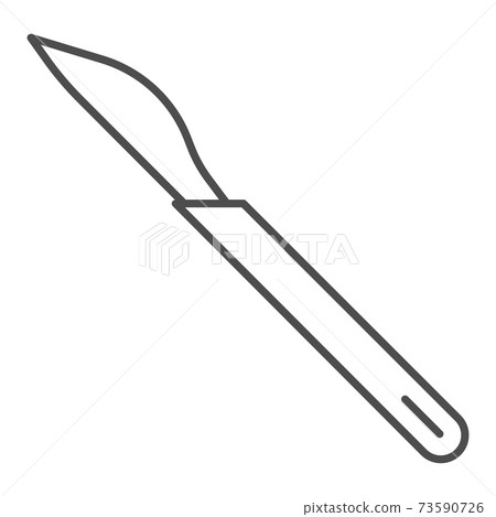 Black White Scalpel SVG Clipart, Doctor Knife Eps Png Dxf JPG