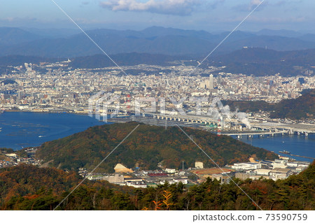 廣島市shi田山的景色 廣島市shi田山的景色 73590759