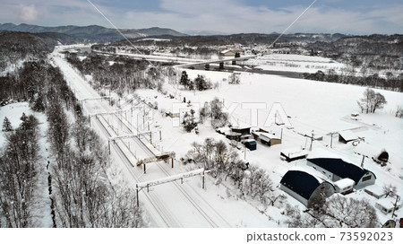 Jr函館本線伊野站 21年1月拍攝 照片素材 圖片 圖庫