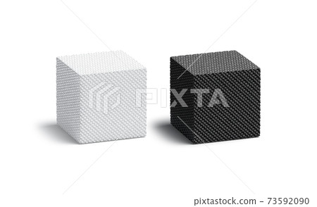 Download Blank Wicker Black And White Cube Mockup Set Stock Illustration 73592090 Pixta