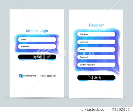 Register sign in for website, mobile apps 73592995