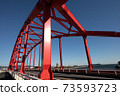 Arched steel bridge 73593723