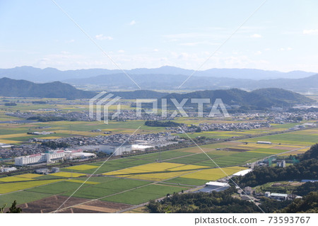 Azuchi Town, Omihachiman City, Shiga Prefecture, as seen from Kannonshoji Temple Azuchi Town, Omihachiman City, Shiga Prefecture, as seen from Kannonshoji Temple 73593767