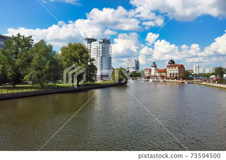 Fish Village embankment - landmark of Kaliningrad 73594500