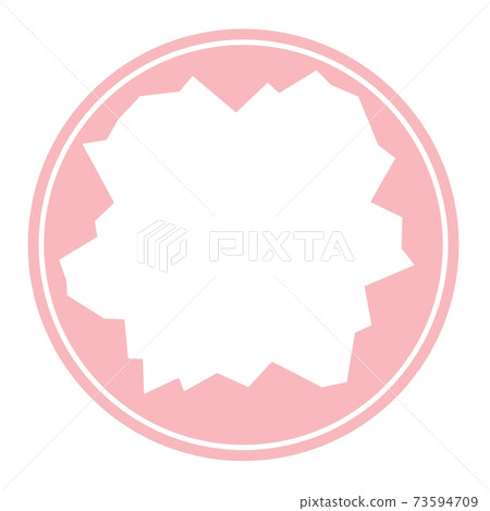 Exploding round frame (red) 73594709