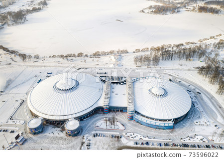 January 16, 2021.Modern complex of the state cultural and sports institution Chizhovka-Arena in Minsk. Belarus 73596022