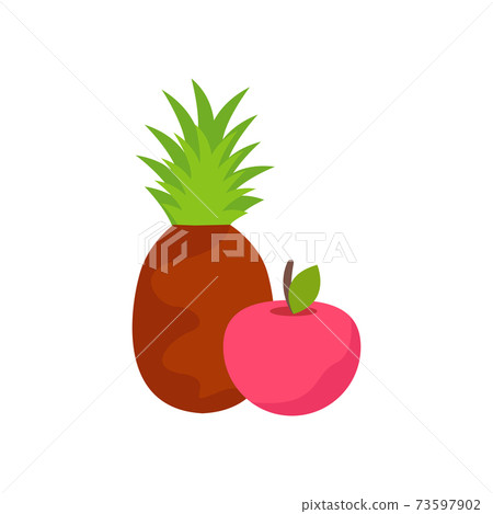 Organic Fruit Icon 73597902