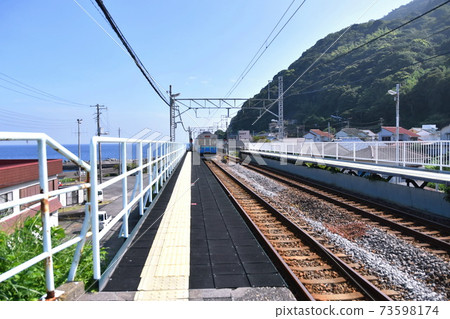 Katase-Shirata Station Izukyu Series 8000 Ordinary Train (Higashiizu, Shizuoka Prefecture) Katase-Shirata Station Izukyu Series 8000 Ordinary Train (Higashiizu, Shizuoka Prefecture) 73598174