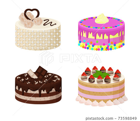 Sweet Bakery Collection Poster Vector Illustration Sweet Bakery Collection Poster Vector Illustration 73598849