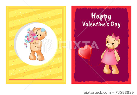 I Love You and Me Teddy Bears Vector I Love You and Me Teddy Bears Vector 73598859