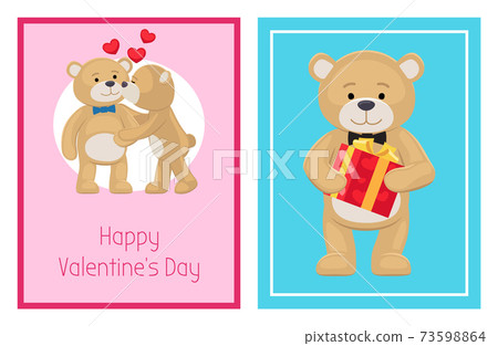 I Love You and Me Teddy Bears Vector I Love You and Me Teddy Bears Vector 73598864
