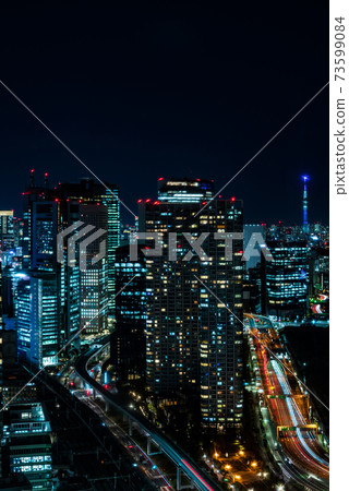 濱松町世界貿易中心大樓的新橋夜景 73599084