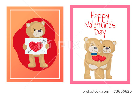 I Love You and Me Teddy Bears Vector I Love You and Me Teddy Bears Vector 73600620