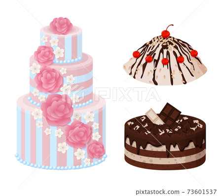 Sweet Bakery Collection Poster Vector Illustration Sweet Bakery Collection Poster Vector Illustration 73601537