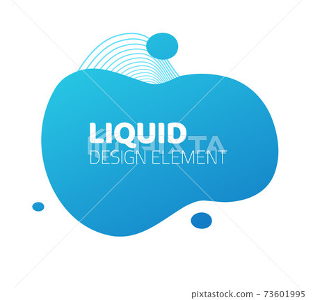 Fluid liquid splash frame element design for text copy space vector abstract, modern design of blob background shape, blue color curve pattern, backdrop idea for flyer or presentation 73601995