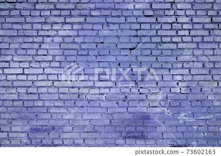 Square brick block wall background and texture. Painted in violet Square brick block wall background and texture. Painted in violet 73602163