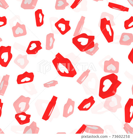 Rain of bright pink social likes, seamless pattern Rain of bright pink social likes, seamless pattern 73602258
