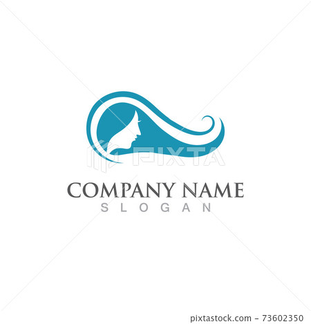 Hair logo icon vector illustration design image Hair logo icon vector illustration design image 73602350