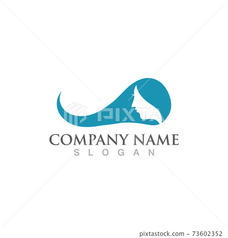 Hair logo icon vector illustration design image Hair logo icon vector illustration design image 73602352