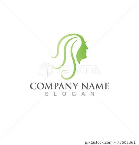 Hair logo icon vector illustration design image Hair logo icon vector illustration design image 73602361