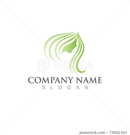 Hair logo icon vector illustration design image Hair logo icon vector illustration design image 73602363