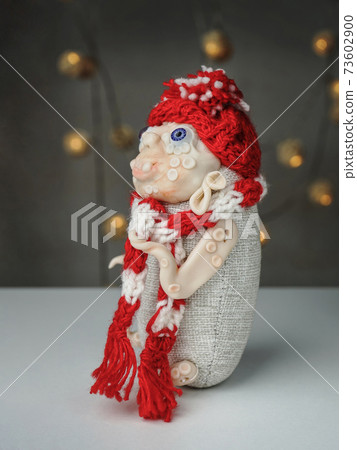 handmade toy made of polymer clay spirit of Christmas 73602900