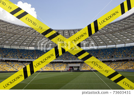 Ukraine Kiev, Olympic stadium May 2020 cancellation of football matches due to coronavirus quarantine Ukraine Kiev, Olympic stadium May 2020 cancellation of football matches due to coronavirus quarantine 73603431