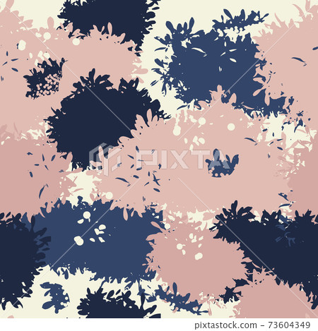 Abstract grunge camouflage, seamless texture, military camouflage pattern, Army or hunting camo clothes. Camouflage wallpaper for textile and fabric. Fashion camo style. Vector 73604349