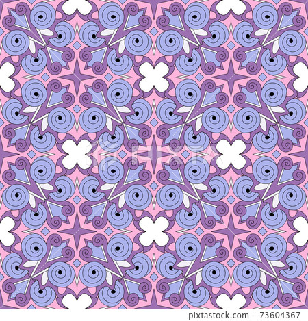 Seamless pattern tile with mandalas. Vintage... - Stock Illustration ...