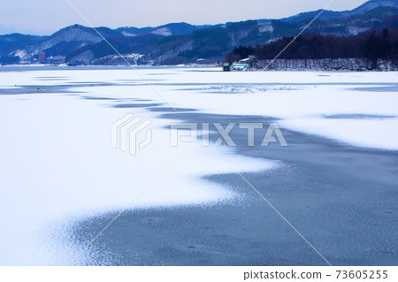 View toward the hot springs from Gosho Lake Gosho Ohashi 73605255