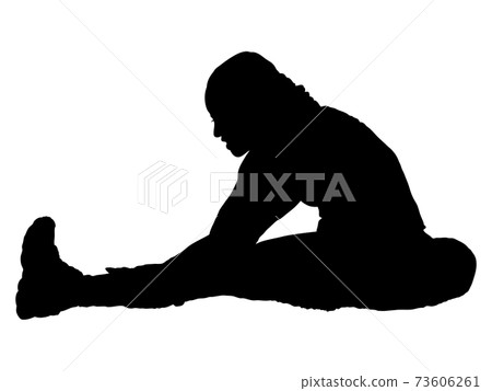 Female silhouette to stretch Female silhouette to stretch 73606261