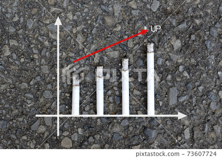 Cigarette graph-up / rise 73607724