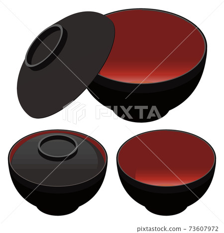 Illustration of a wooden bowl 73607972