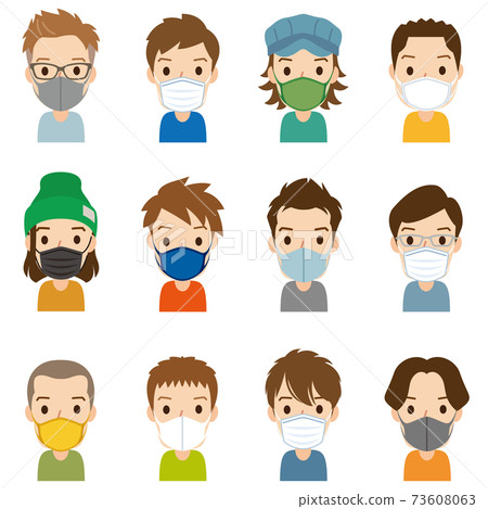 戴著面具的男性圖標 戴著面具的男性圖標 73608063
