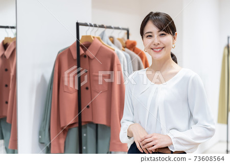 服裝女店員形象 服裝女店員形象 73608564