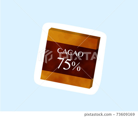 Ingredients that boost immunity / sugar restriction / watercolor / white border / cacao / chocolate 73609169