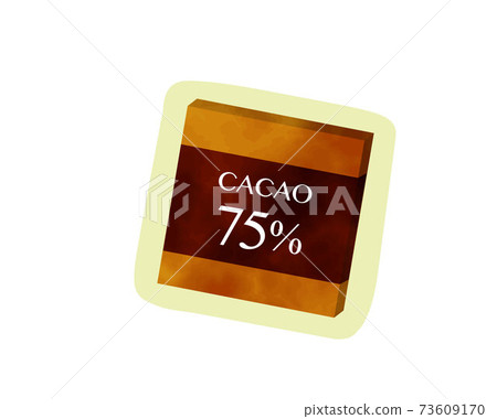 Ingredients that boost immunity / sugar restriction / watercolor / bordered / cacao / chocolate 73609170