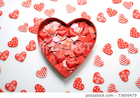 big heart gift full of small hearts " i love you " or " i love u " big heart gift full of small hearts " i love you " or " i love u " 73609479